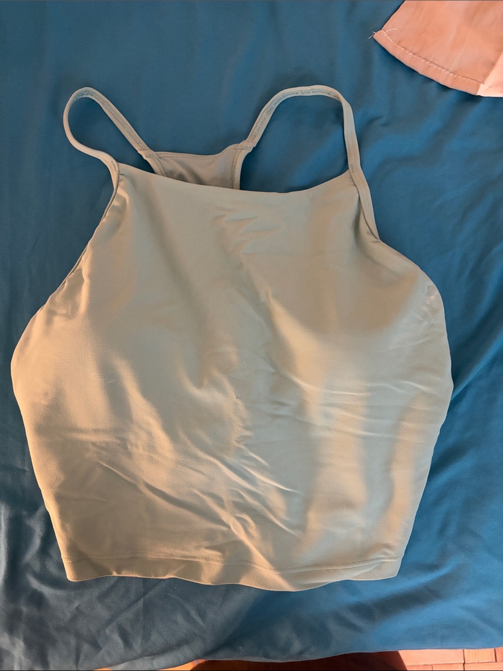 Old Navy Light Blue Strappy Crop Tank - Women's Sports Bra